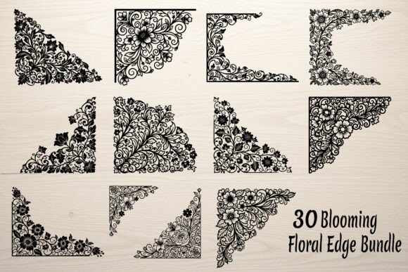 30 Blooming Floral Edge Bundle
