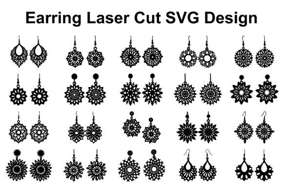 Ornamental Earring SVG Bundle