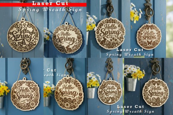 Spring Door Sign SVG Bundle